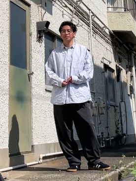 CAHLUMN/カウラム Magazine Pocket Oxford B.D Shirt/マガジンポケット