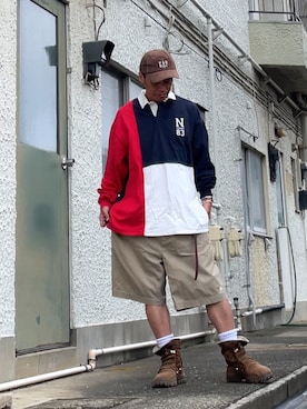 「アイテム（チノパンツ）」を使った、クロ🐑さん（メンズ・168cm・40代）の秋コーディネート