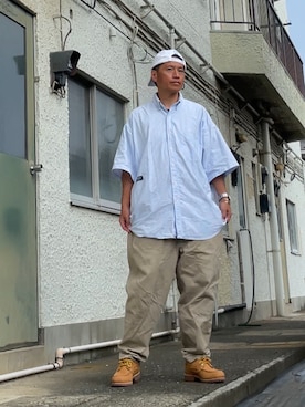 「アイテム（モカシン/デッキシューズ）」を使った、クロ🐑さん（メンズ・168cm・40代）の秋コーディネート