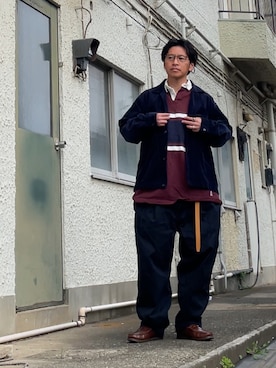 「CAHLUMN（カウラム）のアイテム」を使った、クロ🐑さん（メンズ・168cm）の春コーディネート