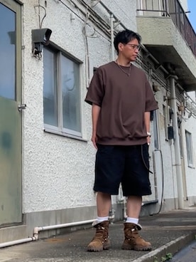 「nonnative（ノンネイティブ）のアイテム」を使った、クロ🐑さん（メンズ・168cm）の夏コーディネート