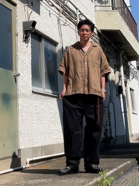 「Paraboot（パラブーツ）のアイテム」を使った、クロ🐑さん（メンズ・168cm）の春コーディネート