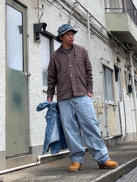 「GAP（ギャップ）のアイテム」を使った、クロ🐑さん（メンズ・168cm）の春コーディネート