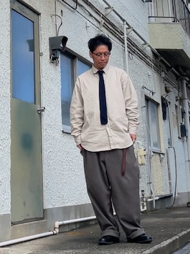 「GAP（ギャップ）のアイテム」を使った、クロ🐑さん（メンズ・168cm）の秋コーディネート