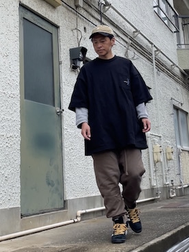 クロ🐑さん（メンズ・168cm）の春コーディネート