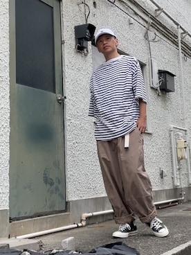 「DC SHOES（ディーシーシューズ）のアイテム（帽子）」を使った、クロ🐑さん（メンズ・168cm）の夏コーディネート