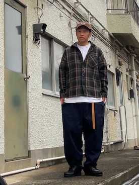「GAP（ギャップ）のアイテム」を使った、クロ🐑さん（メンズ・168cm）の秋コーディネート