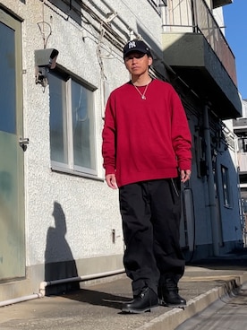 「GAP（ギャップ）のアイテム」を使った、クロ🐑さん（メンズ・168cm）の冬コーディネート