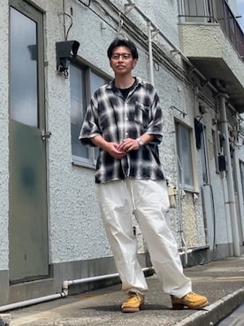 クロ🐑さん（メンズ・168cm）の夏コーディネート