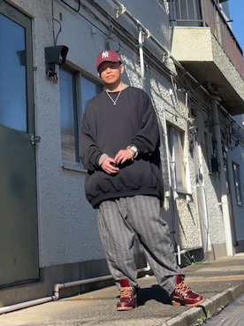 「アイテム（ブーツ）」を使った、クロ🐑さん（メンズ・168cm・40代）の秋コーディネート