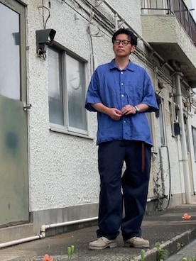「GAP（ギャップ）のアイテム」を使った、クロ🐑さん（メンズ・168cm）の春コーディネート