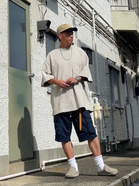 「アイテム（カーゴパンツ）」を使った、クロ🐑さん（メンズ・168cm・40代）の秋コーディネート