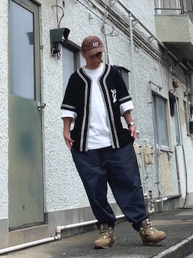 「アイテム（帽子）」を使った、クロ🐑さん（メンズ・168cm・40代）の夏コーディネート