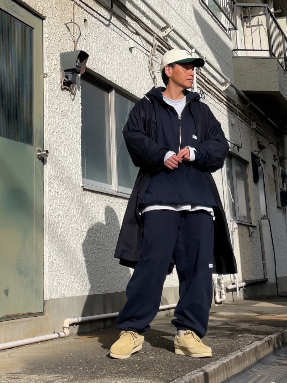 CAHLUMN/カウラム Heavy Weight Jersey 3/4-Zip Hoodie