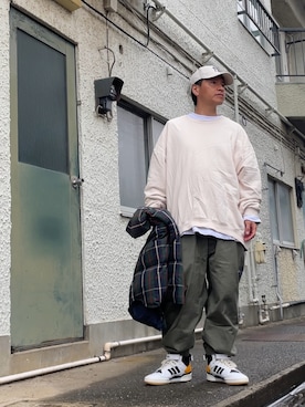 クロ🐑さん（メンズ・168cm）の春コーディネート