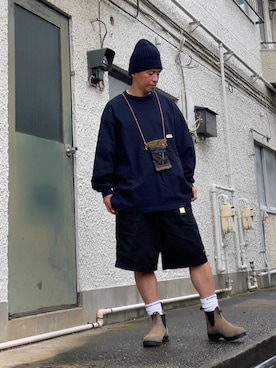 「アイテム（帽子）」を使った、クロ🐑さん（メンズ・168cm・40代）の秋コーディネート