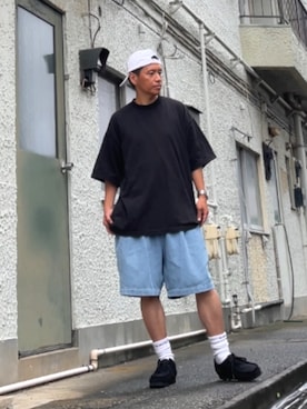 「アイテム（帽子）」を使った、クロ🐑さん（メンズ・168cm・40代）の夏コーディネート