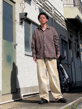 「GAP（ギャップ）のアイテム（トップス）」を使った、クロ🐑さん（メンズ・168cm）の春コーディネート