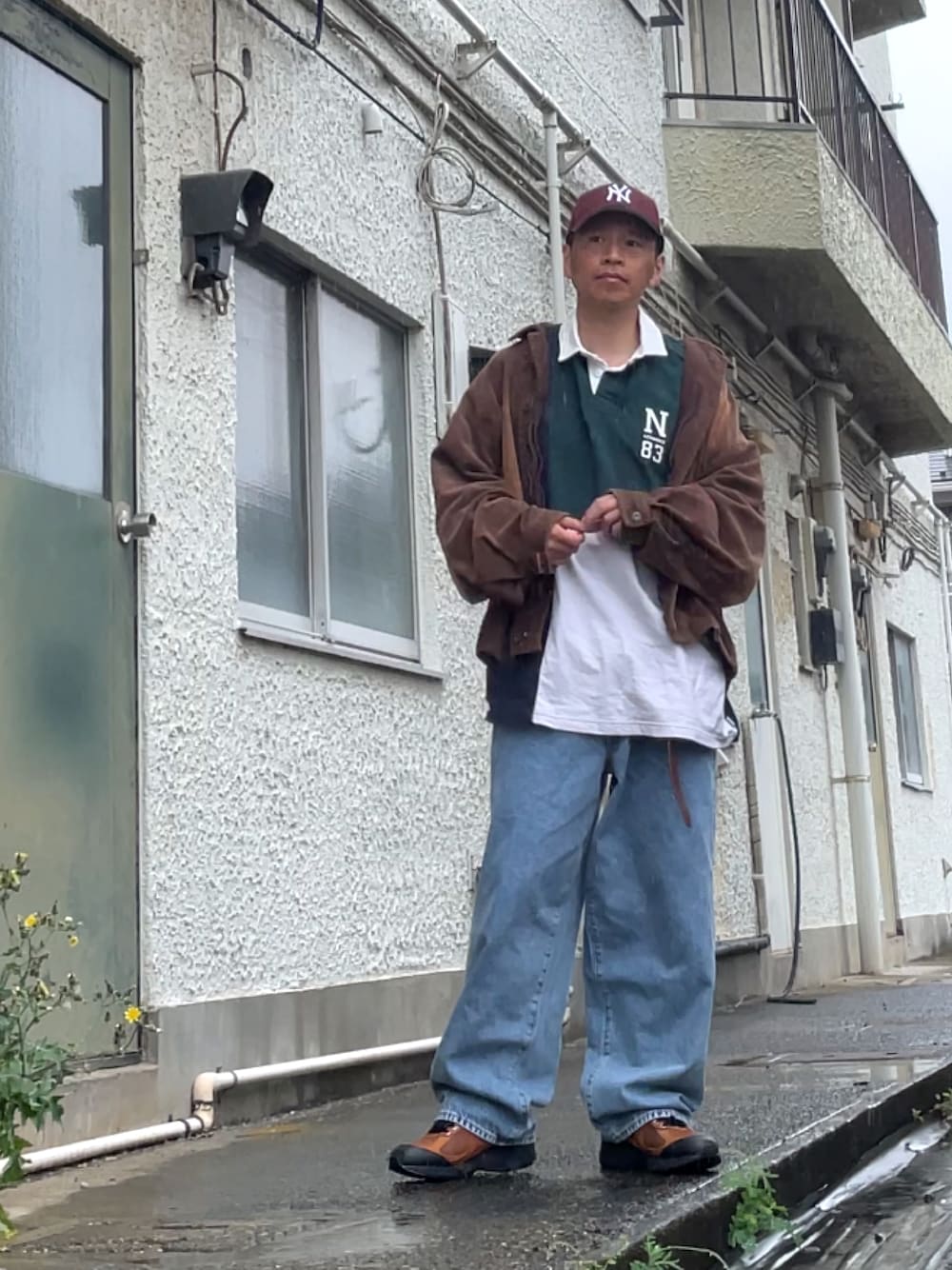 NAUTICA グレー ジャケット コーデュロイ襟 ブルゾン NAUTICA ブルゾン アウター NAUTICA/ノーティカ Fade Washed