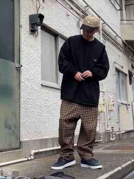 クロ🐑さん（メンズ・168cm）の秋コーディネート