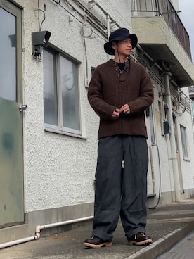 クロ🐑さん(メンズ・168cm)の冬コーディネート