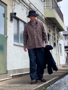 クロ🐑さん（メンズ・168cm）の春コーディネート