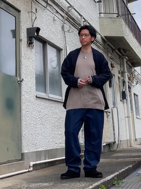 「GAP（ギャップ）のアイテム」を使った、クロ🐑さん（メンズ・168cm）の春コーディネート