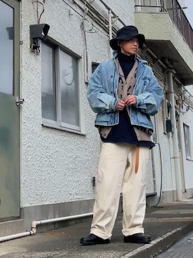 「アイテム（カーディガン/ボレロ）」を使った、クロ🐑さん（メンズ・168cm・40代）の秋コーディネート