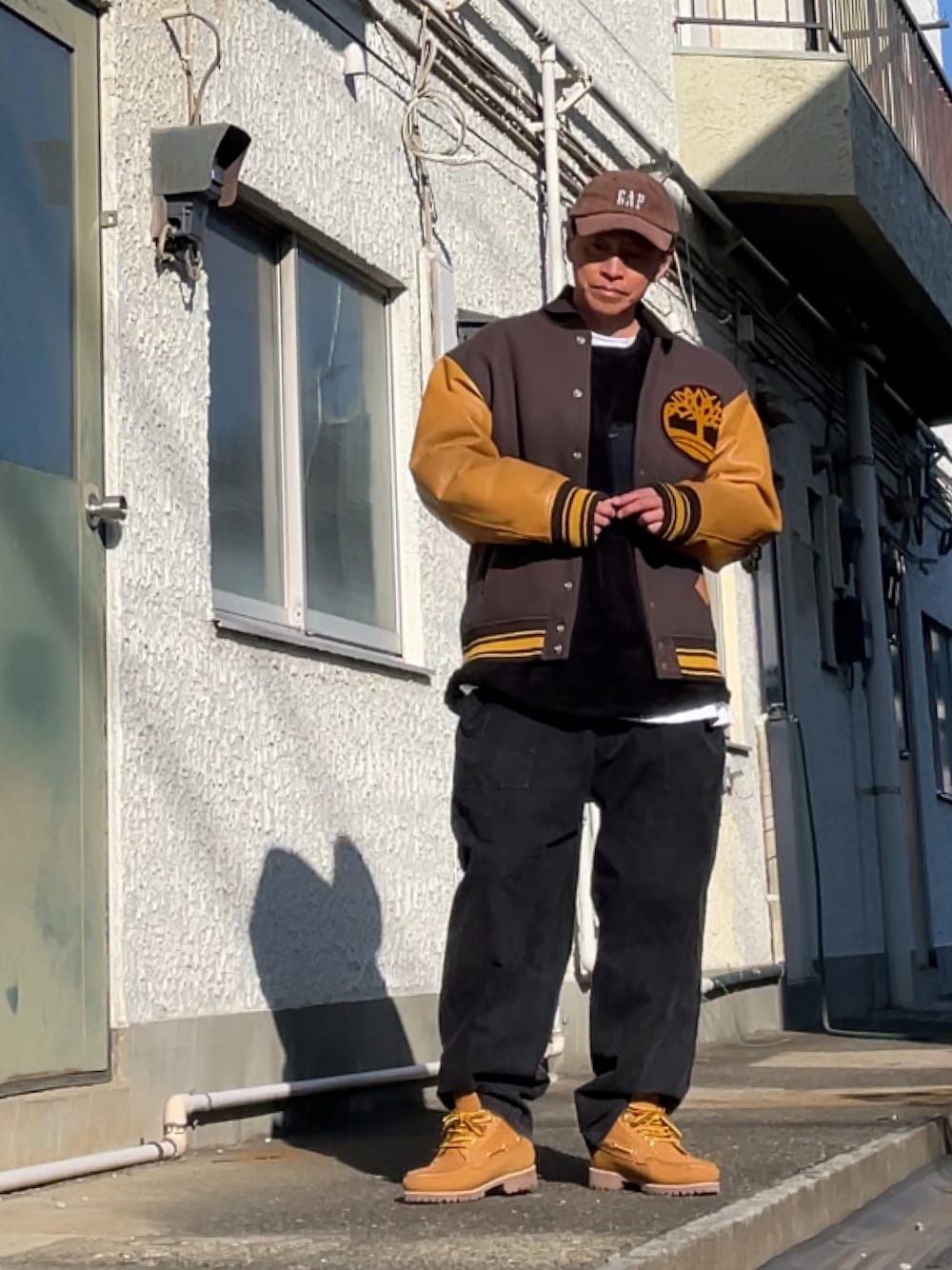 Timberlandのスタジャンを使った人気ファッションコーディネート