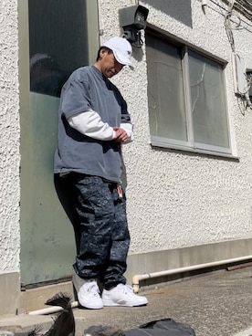 「DC SHOES（ディーシーシューズ）のアイテム（帽子）」を使った、クロ🐑さん（メンズ・168cm）の春コーディネート