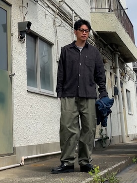 「GAP（ギャップ）のアイテム（トップス）」を使った、クロ🐑さん（メンズ・168cm）の春コーディネート