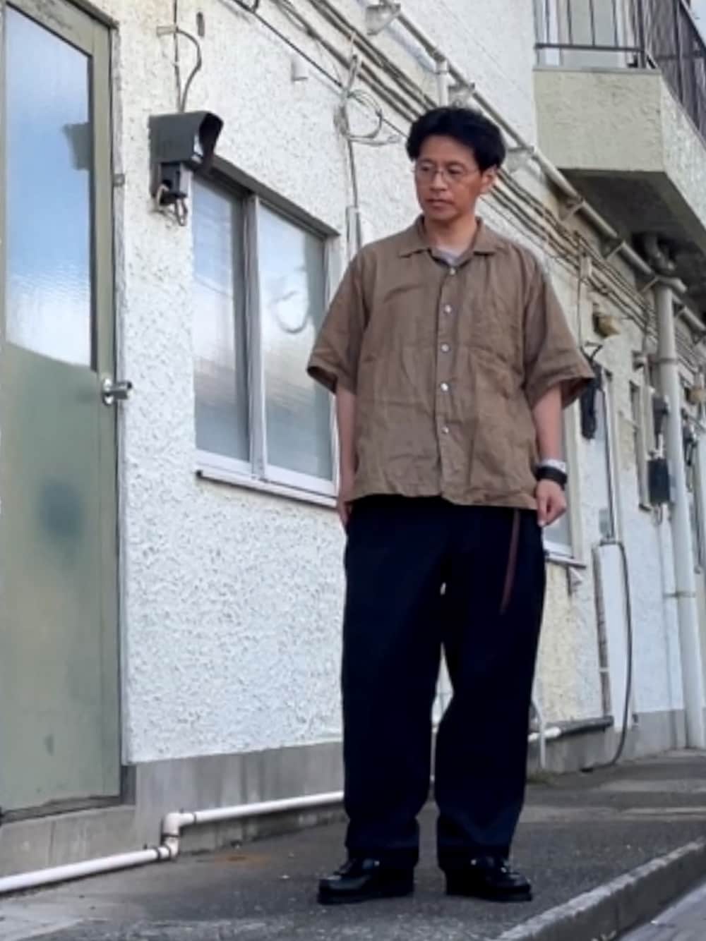 CAHLUMN/カウラム Polyester 1 Tuck Slacks Pant/ポリエステル 1タック