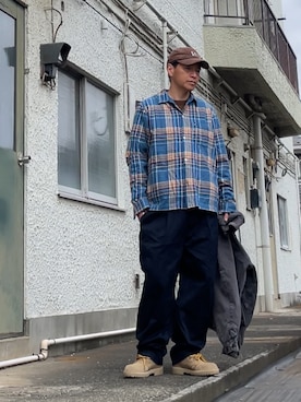 「GAP（ギャップ）のアイテム」を使った、クロ🐑さん（メンズ・168cm）の冬コーディネート