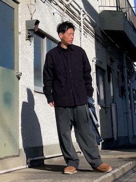 クロ🐑さん(メンズ・168cm)の冬コーディネート