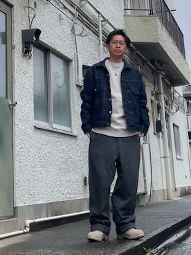 「GAP（ギャップ）のアイテム（ジャケット/アウター）」を使った、クロ🐑さん（メンズ・168cm）の春コーディネート