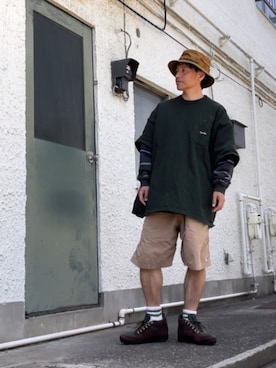 クロ🐑さん（メンズ・168cm）の春コーディネート