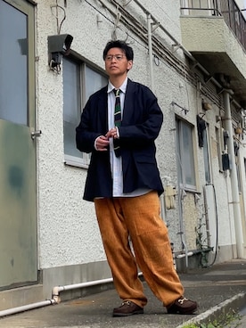 「NAUTICA（ノーティカ）のアイテム」を使った、クロ🐑さん（メンズ・168cm）の春コーディネート