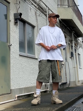 「アイテム（ブーツ）」を使った、クロ🐑さん（メンズ・168cm・40代）の秋コーディネート