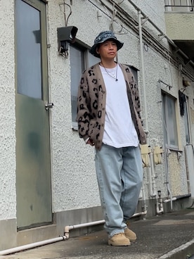 「アイテム（帽子）」を使った、クロ🐑さん（メンズ・168cm）の秋コーディネート