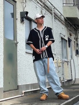 「アイテム（帽子）」を使った、クロ🐑さん（メンズ・168cm）の秋コーディネート