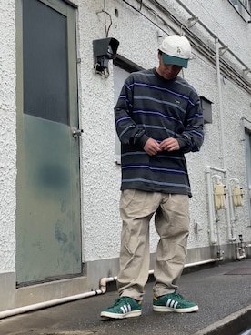 クロ🐑さん（メンズ・168cm）の春コーディネート