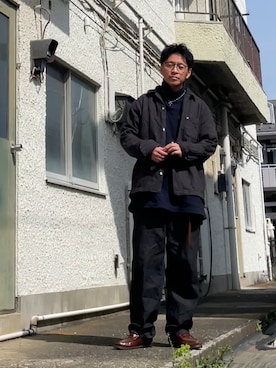 「GAP（ギャップ）のアイテム（トップス）」を使った、クロ🐑さん（メンズ・168cm）の春コーディネート