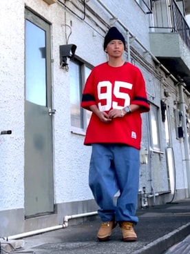 「アイテム（ニットキャップ/ビーニー）」を使った、クロ🐑さん（メンズ・168cm・40代）の秋コーディネート