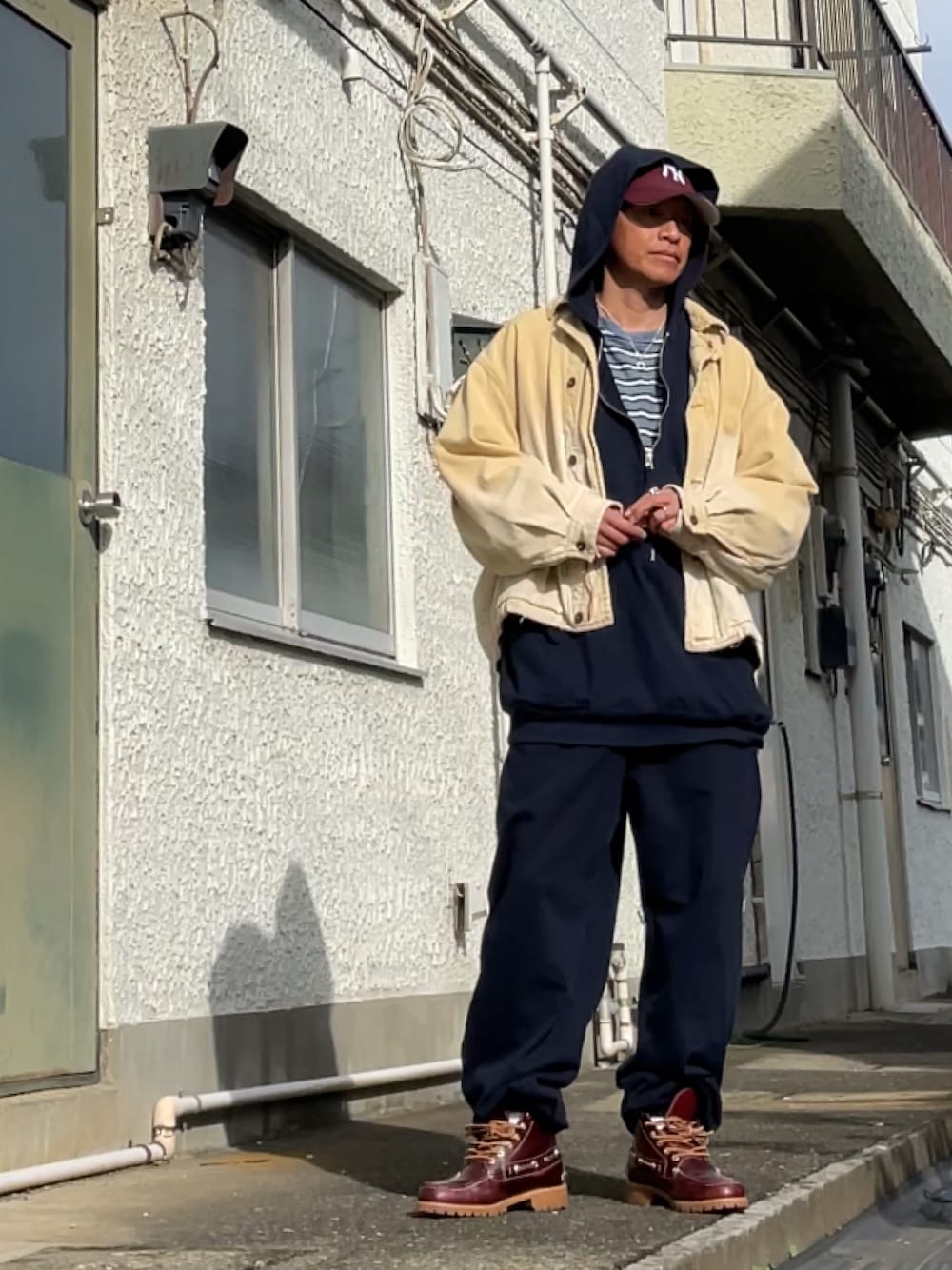 NAUTICA　/　ノーティカ　Crushed Duck Blouson NAUTICA/ノーティカ」ヘビーオンスキャンバスを使用したジップブルゾン