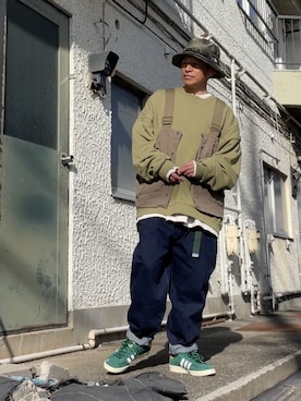 クロ🐑さん（メンズ・168cm）の冬コーディネート