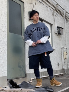 クロ🐑さん（メンズ・168cm）の春コーディネート