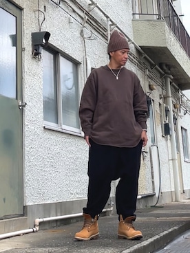 「アイテム（スウェット）」を使った、クロ🐑さん（メンズ・168cm・40代）の秋コーディネート