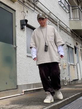 「アイテム（帽子）」を使った、クロ🐑さん（メンズ・168cm・40代）の秋コーディネート