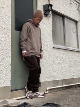 「MASACA HAT（マサカハット）のアイテム」を使った、クロ🐑さん（メンズ・168cm）の秋コーディネート