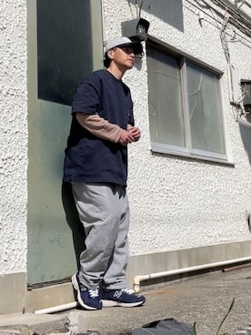 クロ🐑さん（メンズ・168cm）の春コーディネート